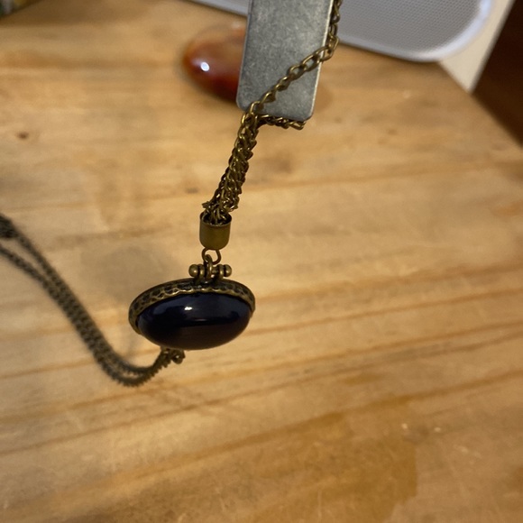 Sold do not share Dark blue tassel necklace - Picture 10 of 11